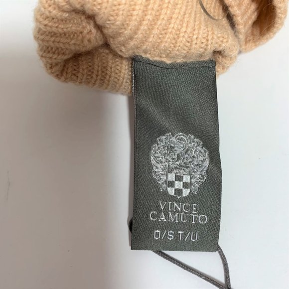 Vince Camuto Cashmere Knit Tech Gloves Camel Tan NEW - Picture 3 of 5